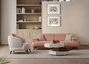 Atelier Del Sofa Bonjo Walnut - Powder Sofá de 3 Plazas
